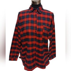 Umgee USA Women's Medium Flannel Long Sleeve Shirt